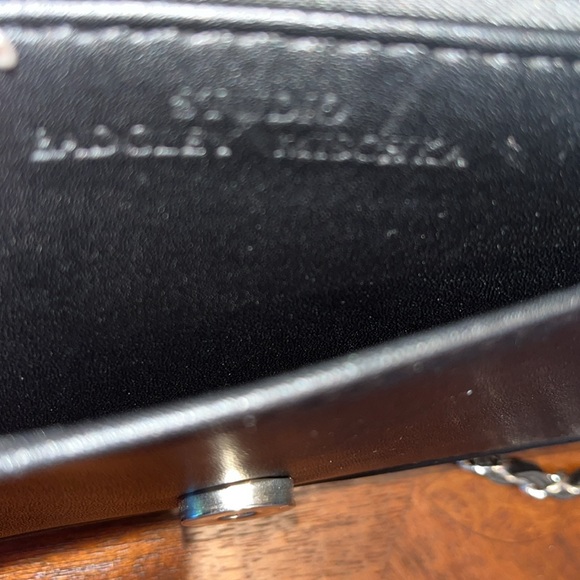 Badgley Mischka Vegan Quilted Small Crossbody bag Silvertone braided chain - Picture 13 of 13